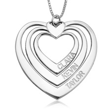 Engraved Heart Necklace - Thumbnail 2
