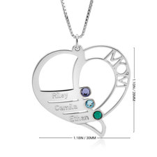Personalized Necklace for Mom - Thumbnail Information
