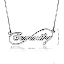Personalized Infinity Name Necklace - Thumbnail Information