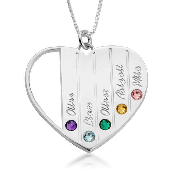 Mothers Birthstone Necklace - Picture 2