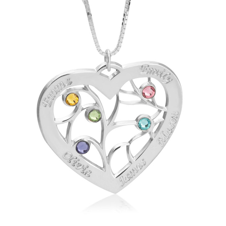 Personalized Heart Necklace - Picture 2