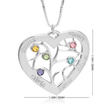 Personalized Heart Necklace - Thumbnail Information