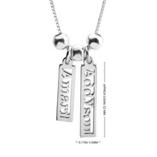 Vertical Multiple Name Necklace - Thumbnail Information