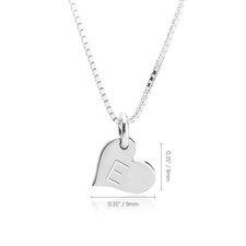Heart Initial Necklace - Thumbnail Information