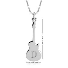 Personalized Guitar Necklace - Thumbnail Information