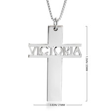 Custom Cross Necklace - Thumbnail Information
