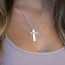 Custom Cross Necklace - Thumbnail Model
