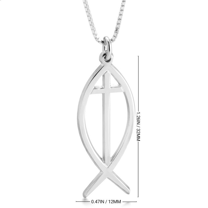 Cross Fish Necklace information