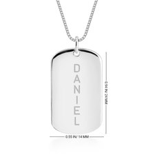 Personalized Name Bar Necklace - Thumbnail Information