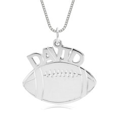 Football Name Necklace
