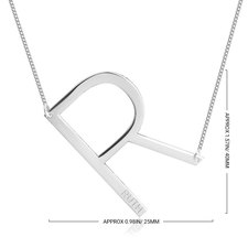 Personalized Initial Necklace - Thumbnail Information