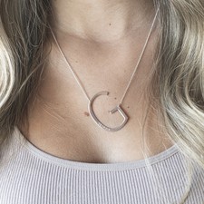 Personalized Initial Necklace - Thumbnail Model
