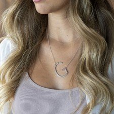 Personalized Initial Necklace - Thumbnail Model