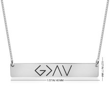 God is Greater Than the Highs and Lows Necklace - Thumbnail Information