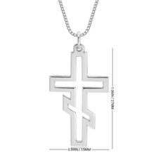 Russian Orthodox Cross Necklace - Thumbnail Information