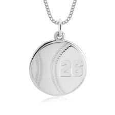 Baseball Number Necklace