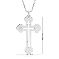 Greek Orthodox Cross Necklace - Thumbnail Information