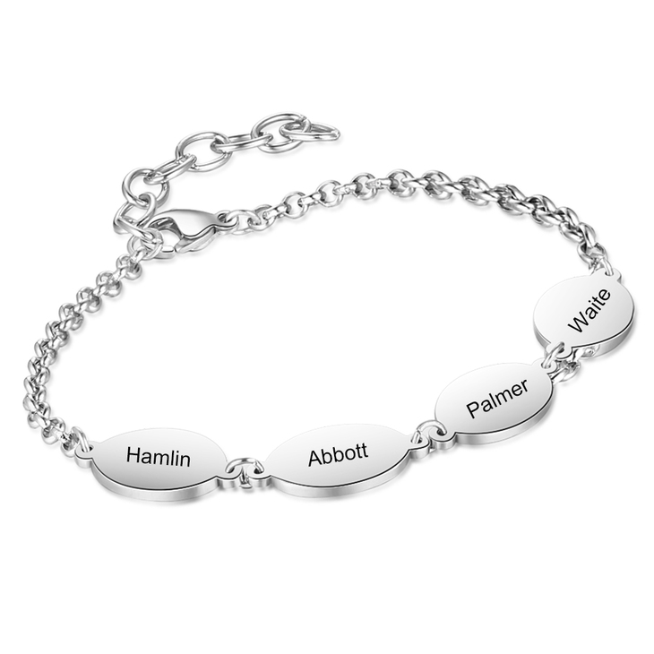 Engraved Bracelet with Children's Names - Picture 2