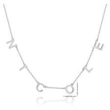 Spaced Letter Necklace - Thumbnail Information