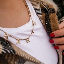 Spaced Letter Necklace - Thumbnail Model