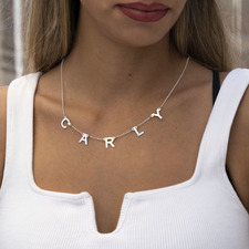 Spaced Letter Necklace - Thumbnail Model