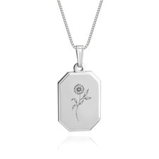 Birth Flower Necklace - Thumbnail 3