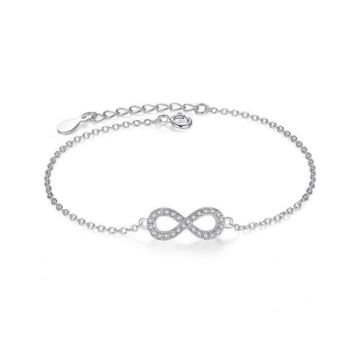 Cubic Zirconia Infinity Bracelet