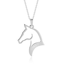 Engraved Horse Name Necklace