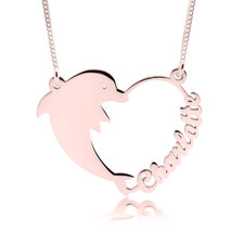 Dolphin Heart Necklace