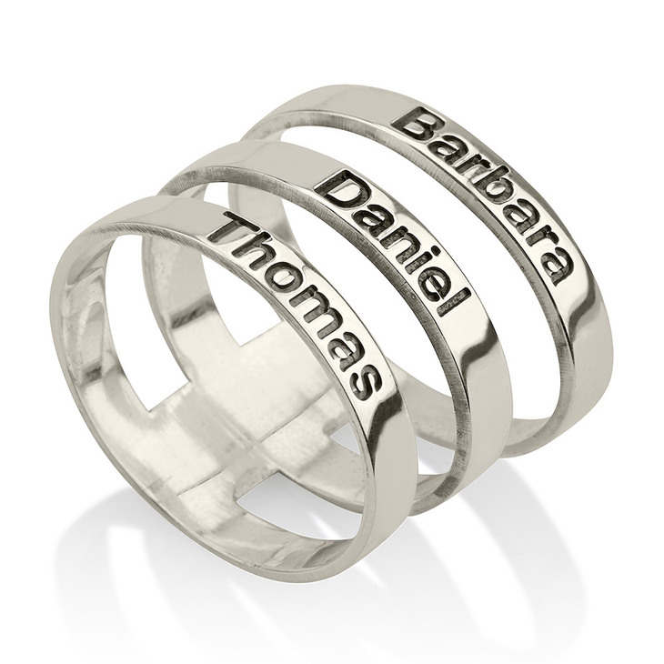 Layered Name Ring - Picture 2
