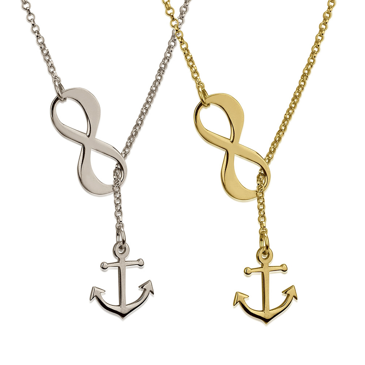 Infinity Anchor Necklace