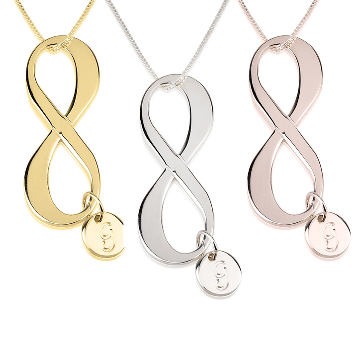 Initial Infinity Necklace