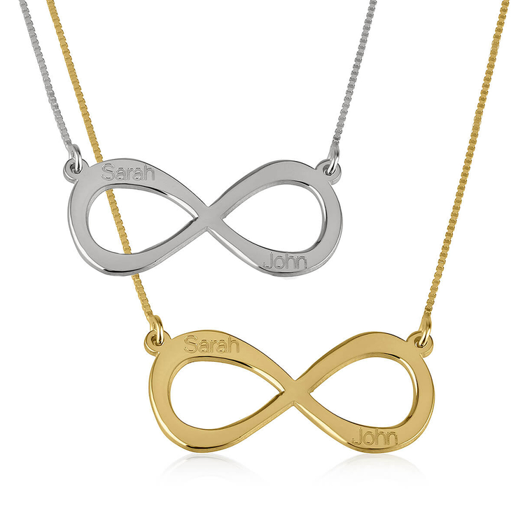 Infinity Necklace with Two Names