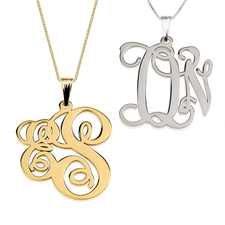 Two Letter Monogram Necklace