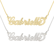Sparkling Carrie Name Necklace