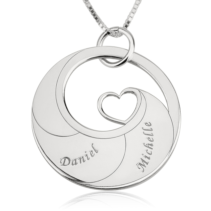 Mother Necklace With Engraved Names - Picture 2