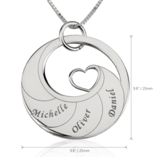 Mother Necklace With Engraved Names - Thumbnail Information
