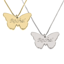 Butterfly Name Pendant