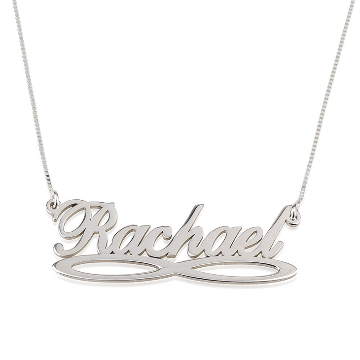 Infinity Underline Name Necklace