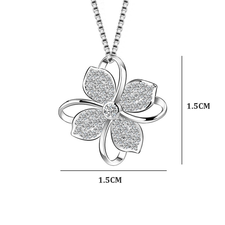 Flower Pendant Necklace - Thumbnail 2