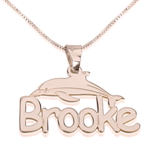 Dolphin Name Necklace
